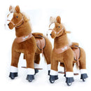 Ponycycle Light Brown Horse 3-5 Years Old, Ride on Horse Plush Toy, Kids Riding Toy, Brown Pony Horse Image 2