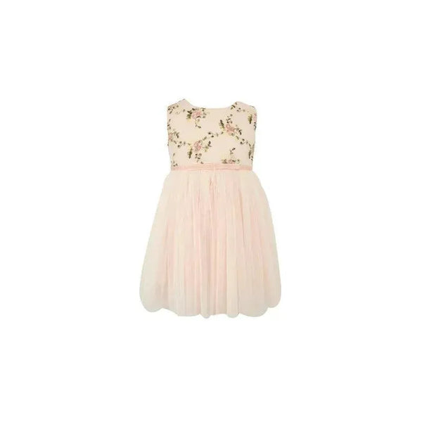 Popatu - Embroidered Bodice Tulle Dress