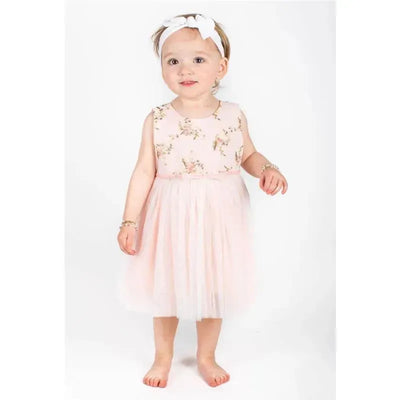 Popatu - Embroidered Bodice Tulle Dress  Image 2