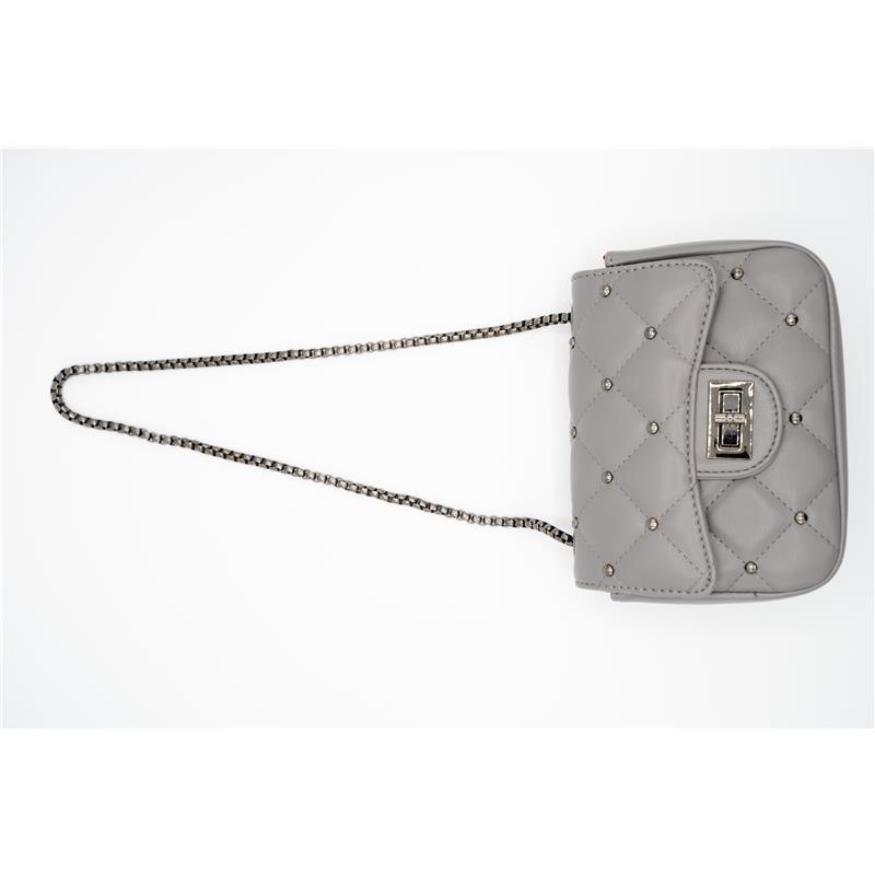 Popatu Grey Quilted Handbag Image 1