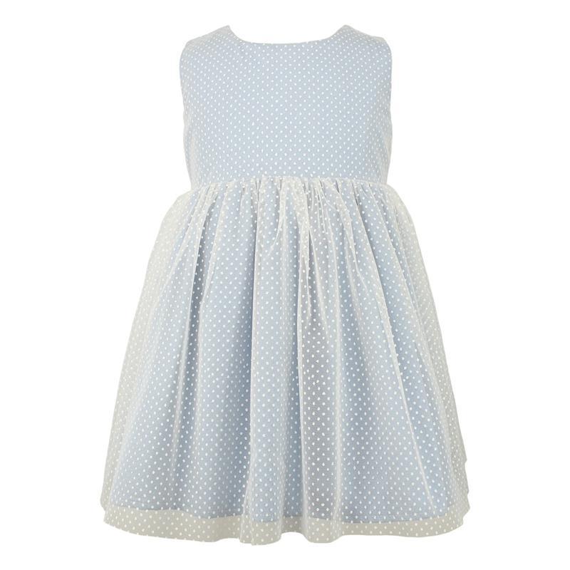Popatu - Stripe And Swiss Dot Tulle Dress  Image 1