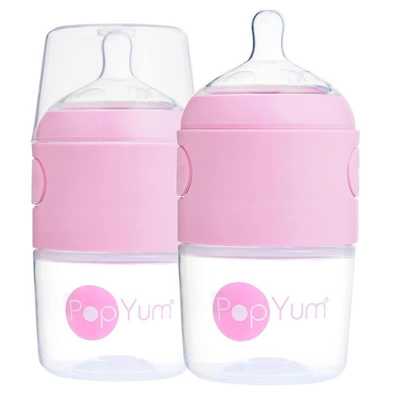Popyum - 2Pk Anti-Colic Formula Making Baby Bottle 5 Oz, Pastel Purple Image 1