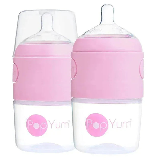 Popyum - 2Pk Anti-Colic Formula Making Baby Bottle 5 Oz, Pastel Purple