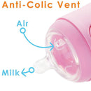Popyum - 2Pk Anti-Colic Formula Making Baby Bottle 5 Oz, Pastel Purple Image 5