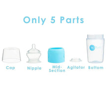 Popyum - 2Pk Anti-Colic Formula Making Baby Bottle 5 Oz, Sky Blue Image 2