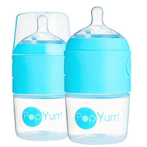Popyum - 2Pk Anti-Colic Formula Making Baby Bottle 5 Oz, Sky Blue Image 2