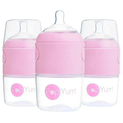 Popyum - 3Pk Anti-Colic Formula Making Baby Bottle 5 Oz, Pastel Purple Image 1