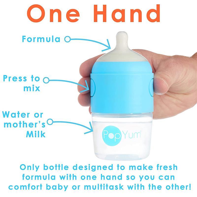 Popyum - 3Pk Anti-Colic Formula Making Baby Bottle 5 Oz, Sky Blue Image 6