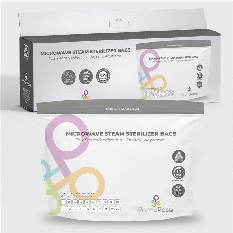 Primo Passi 10Pc Microwave Steam Sterilizer Bags Image 6