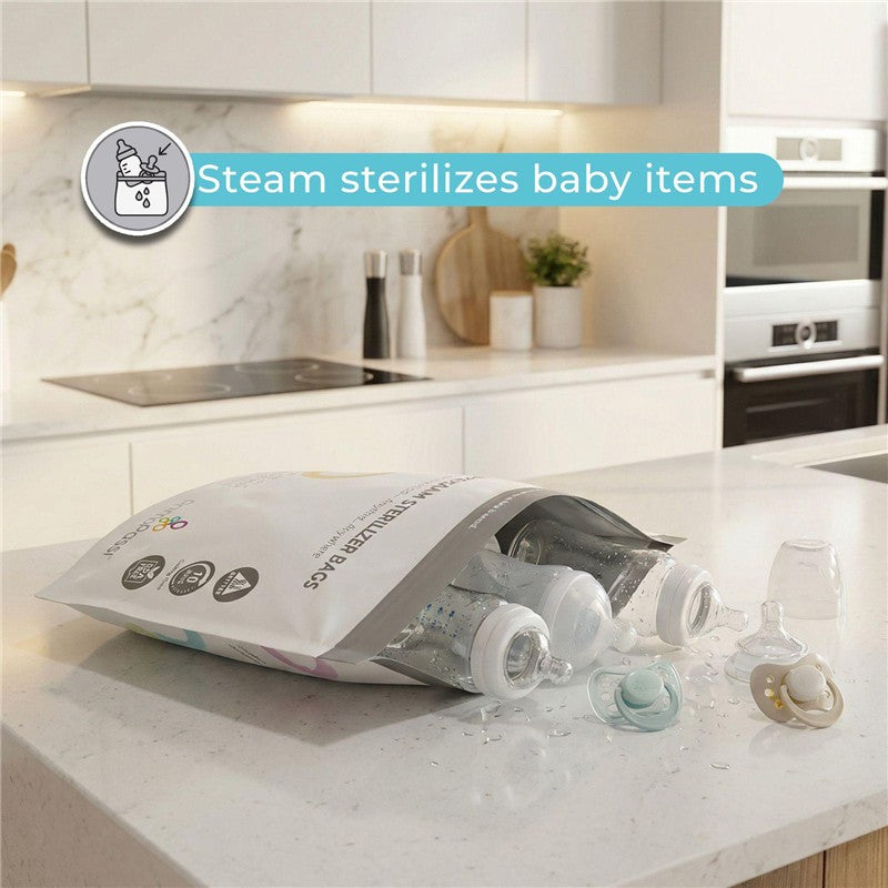 Primo Passi 10Pc Microwave Steam Sterilizer Bags Image 3