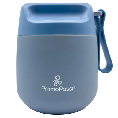 Primo Passi 12 oz Insulated Food Jar for Kids & Babies, Dusty Blue Image 1