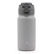 Primo Passi 12 oz Kids Insulated Straw Water Bottle, Gray Image 1