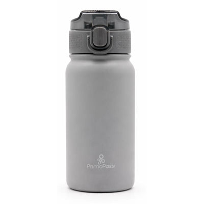 Primo Passi 12 oz Kids Insulated Straw Water Bottle, Gray Image 1