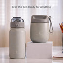 Primo Passi 12 oz Kids Insulated Straw Water Bottle, Gray Image 8