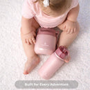 Primo Passi 12 oz Kids Insulated Straw Water Bottle, Pink Image 3