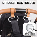 Primo Passi - 2Pk Leather Stroller Hook Camel Image 5