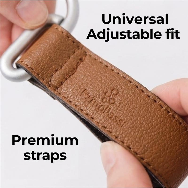 Primo Passi - 2Pk Leather Stroller Hook Camel Image 6