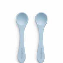 Primo Passi 2Pk Silicone Spoon, Dusty Blue Image 1
