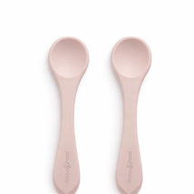 Primo Passi 2Pk Silicone Spoon, Rose Pink Image 1