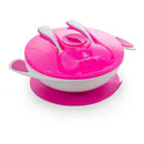 Primo Passi Baby Suction Bowl Feeding Set, Pink Image 1