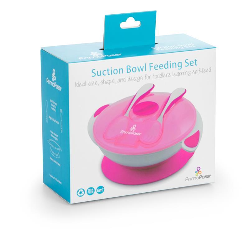 Primo Passi Baby Suction Bowl Feeding Set, Pink Image 3
