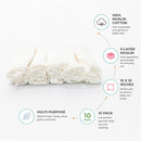 Primo Passi Baby Washcloths, White Image 2