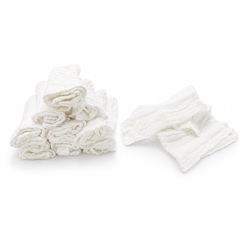 Primo Passi Baby Washcloths, White Image 4