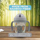 Primo Passi - Bamboo Fiber Kids Cup With Handle/Straw, Little Elephant Image 2