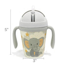 Primo Passi - Bamboo Fiber Kids Cup With Handle/Straw, Little Elephant Image 7
