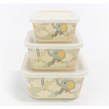 Primo Passi - 3Pk Bamboo Little Elephant Fiber Kids Food Containers  Image 1