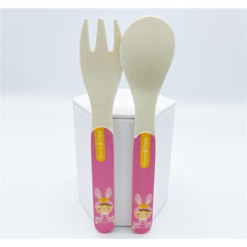 Primo Passi - Bamboo Fiber Kids Spoon & Fork - Metoo Image 4