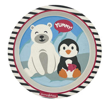 Primo Passi - Bamboo Fiber Kids Suction Winter Friends Plate (Penguin/Polar) Image 1