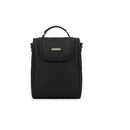 Black Primo Passi Bundle diaper bag tote featuring a top handle and zipper closure, designed for carrying baby essentials.