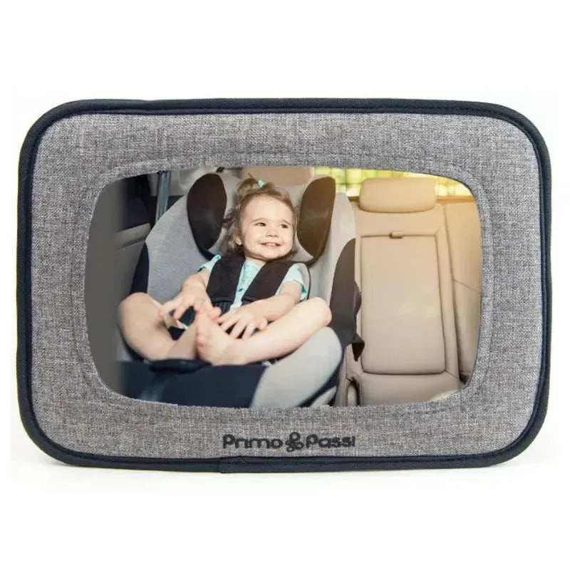 Primo Passi - Espejo para Auto, Mirada Trasera, Negro Melange