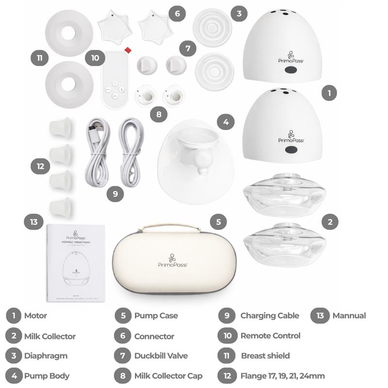 Primo Passi Double Electric Hands-Free Breast Pump with Case Image 7