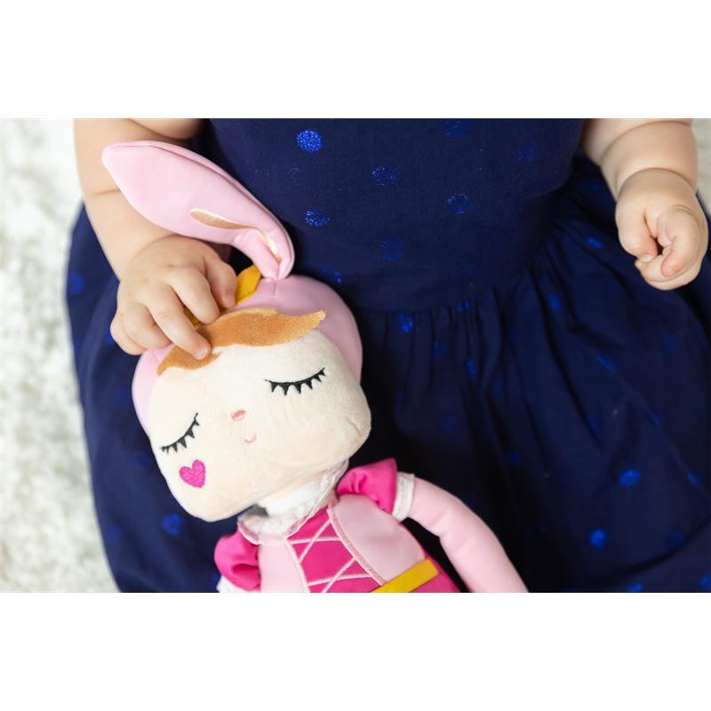 Primo Passi Exclusive Metoo Doll Plush Angela, Bunny Doll | Baby Plush Doll, Princess Pink Image 5