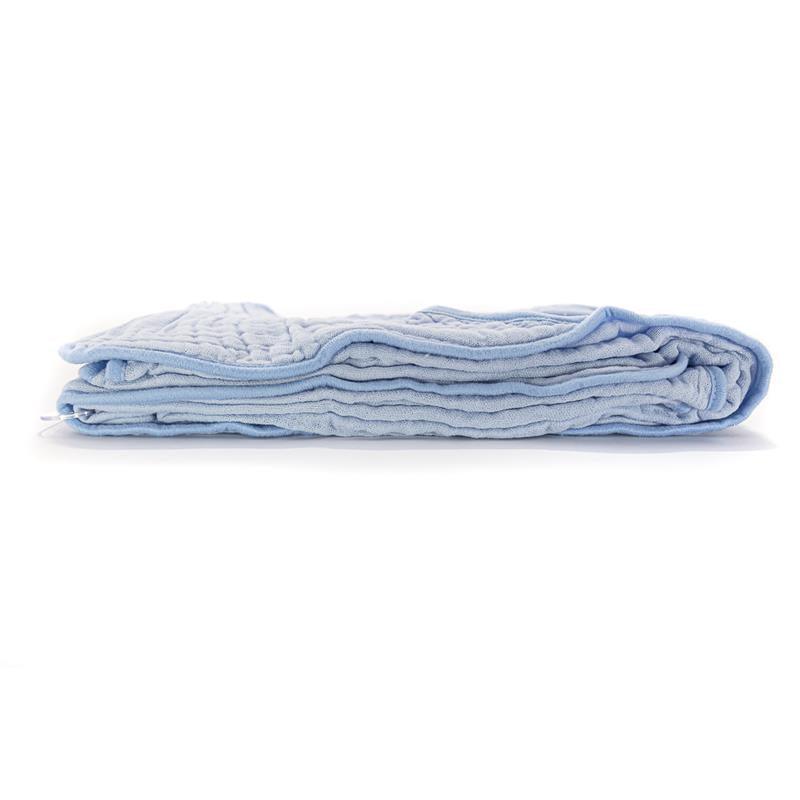 Primo Passi Hooded Muslin Towel, Light Blue | Baby Hooded Towels | Kids Hooded Towels Image 5