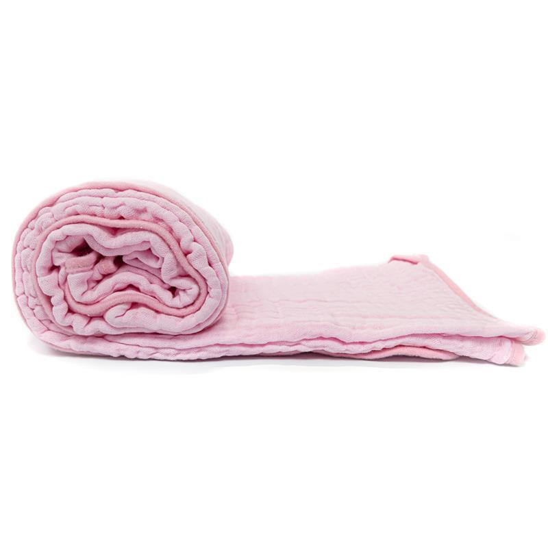 Primo Passi Hooded Muslin Towel, Light Pink | Baby Hooded Towels | Kids Hooded Towels Image 3
