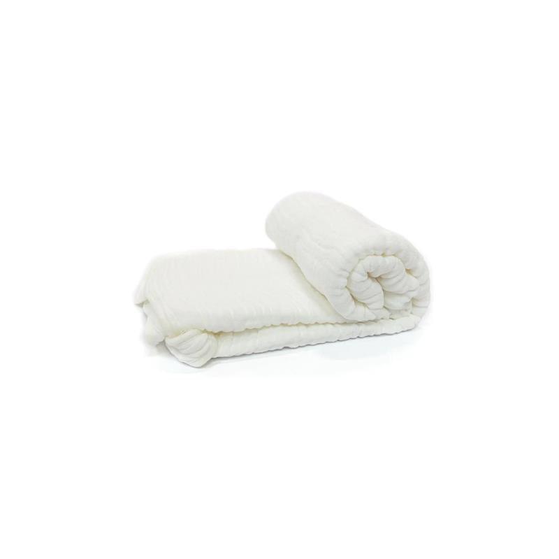 Primo Passi Hooded Muslin Towel + Washcloth, White Image 5
