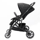 Primo Passi - Icon Stroller, Newborn to Toddler with Reversible Seat & Compact Fold, All Black Image 1