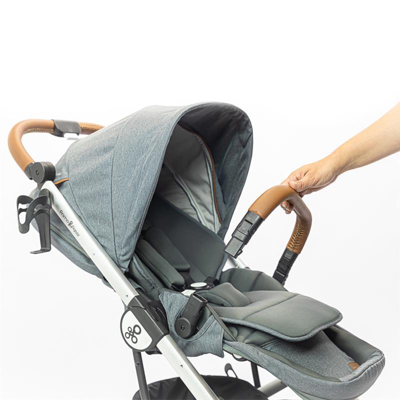 Primo Passi - Icon Stroller, Newborn to Toddler with Reversible Seat & Compact Fold, Gray Melange Image 7