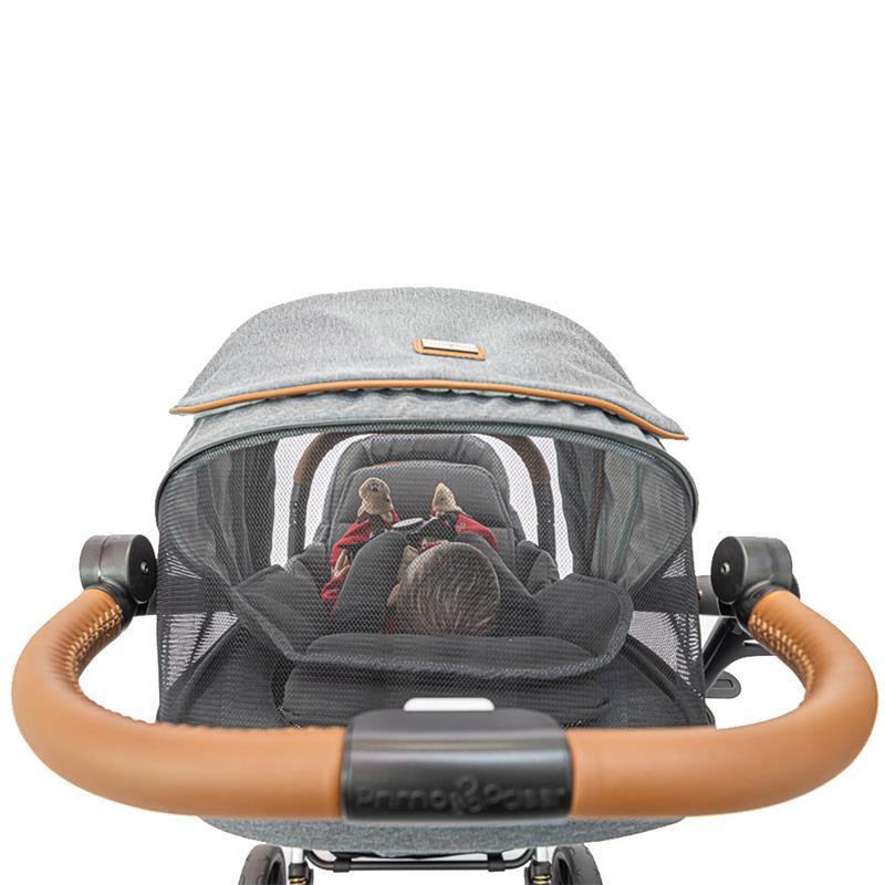 Primo Passi - Icon Stroller, Newborn to Toddler with Reversible Seat & Compact Fold, Gray Melange Image 10