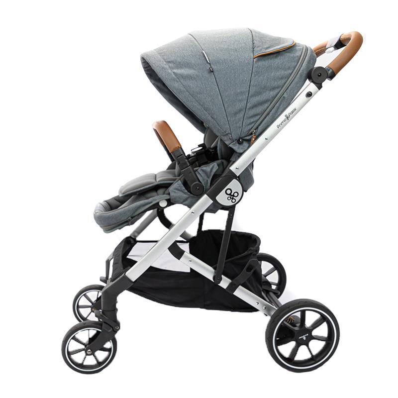 Primo Passi - Icon Stroller, Newborn to Toddler with Reversible Seat & Compact Fold, Gray Melange Image 3