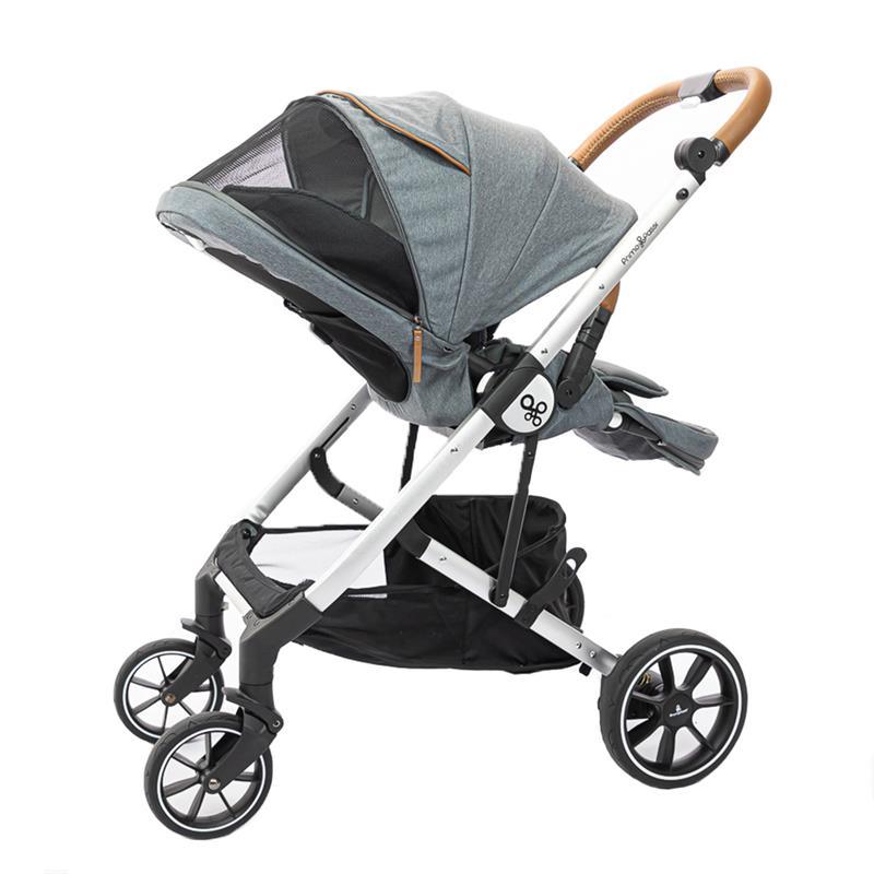 Primo Passi - Icon Stroller, Newborn to Toddler with Reversible Seat & Compact Fold, Gray Melange Image 4