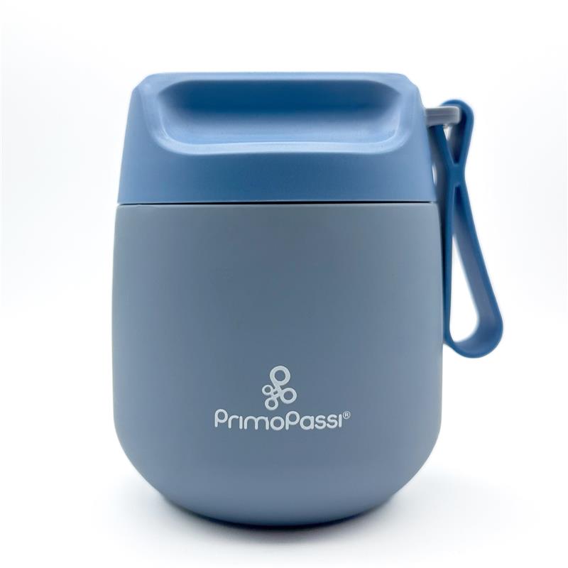 Primo Passi Insulated Bottle + Insulated Food Jar - Dusty Blue Image 5