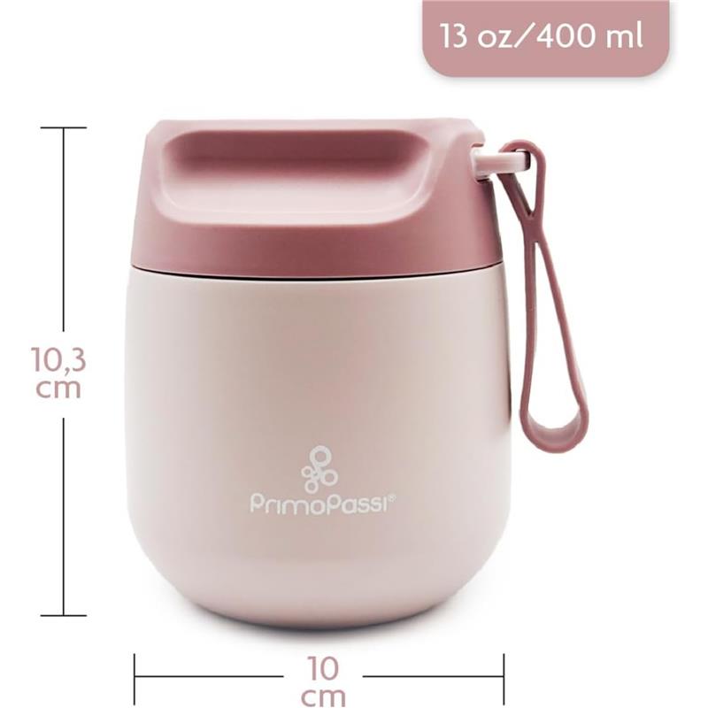 Primo Passi - Insulated Food Jar, 13.5 oz/400 ml, Light Pink Image 3
