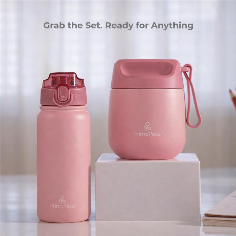 Primo Passi 12 oz Insulated Food Jar for Kids & Babies, Pink Image 7
