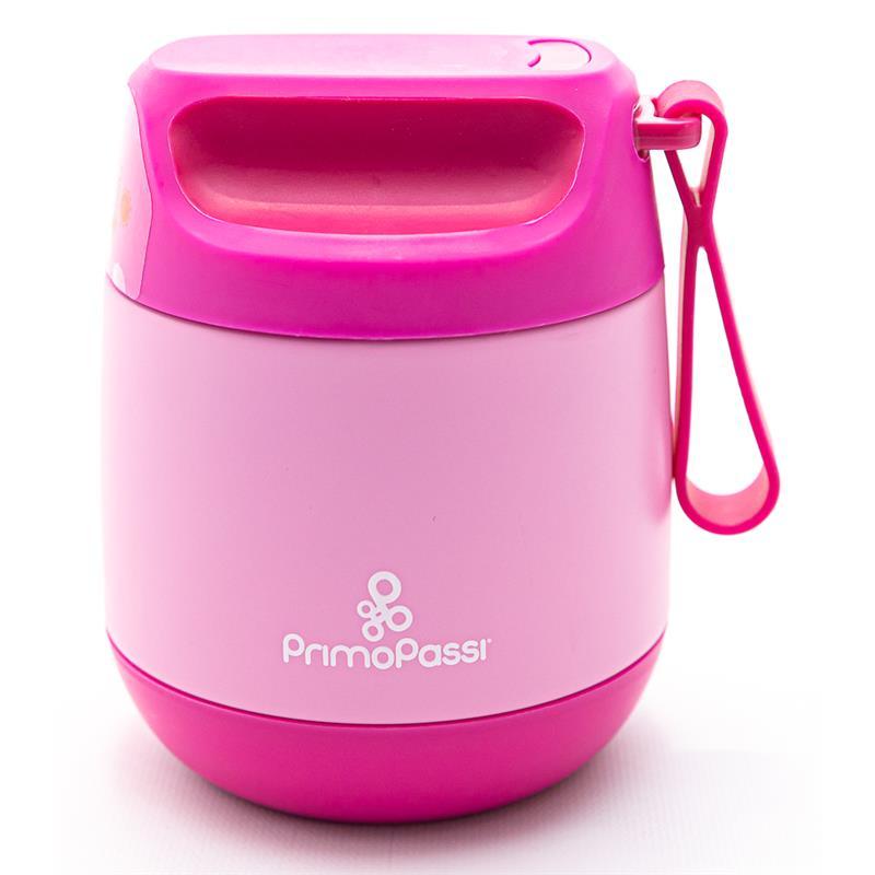 Primo Passi - Insulated Food Jar, 12 oz/350ml, Pink | Baby Insulated Food Container Image 1