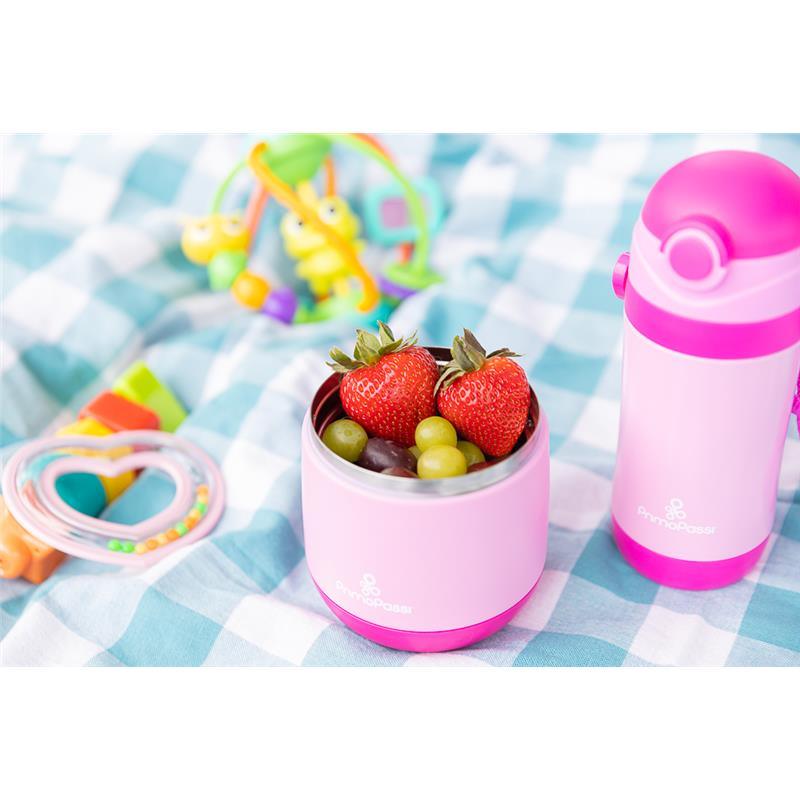 Primo Passi - Insulated Food Jar, 12 oz/350ml, Pink | Baby Insulated Food Container Image 5