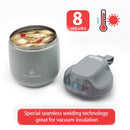 Primo Passi - Baby Insulated Food Jar 12Oz/350Ml, Grey Image 2